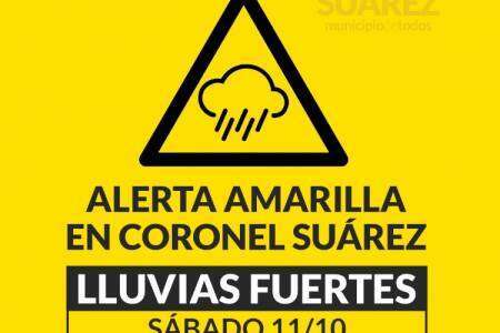 Anuncian un alerta meteorológica para el sábado 