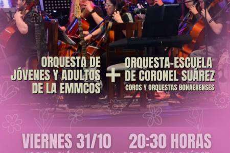 Encuentro de las orquestas de la Escuela Municipal de Música y la Orquesta Escuela de Coronel Suárez