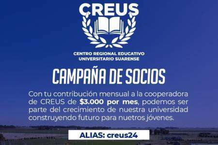 La Cooperadora de CREUS impulsa una campaña de socios para fortalecer el desarrollo universitario en Coronel Suárez