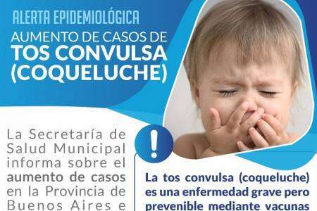 ALERTA EPIDEMIOLÓGICA: AUMENTO DE CASOS DE TOS CONVULSA (COQUELUCHE)