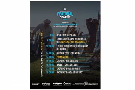 ¡Se viene la 5° edición de la Peatonal Criolla!