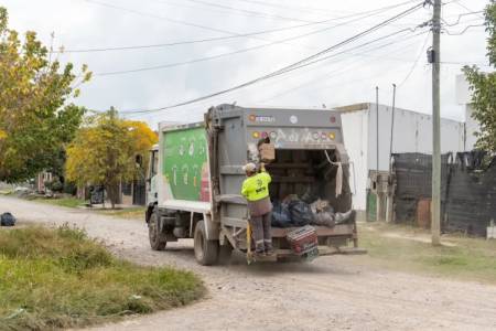 Servicio de recolección de residuos para este viernes 1 de Mayo, Día del Trabajador