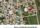 Nuevo sentido de circulación de calle Grand Bourg entre Logia Lautaro y Av. Balcarce