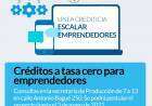 Créditos a tasa cero para emprendedores