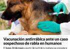 Vacunación antirrábica ante un caso sospechoso de rabia en humanos