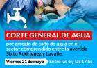 Corte general de agua