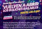 Vuelven a abrir los boliches bailables en la ciudad