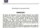 Comunicado dirigido a los egresados de la Unidad Académica "Dr. Julio C. Lovecchio"