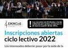 La EMMCOS abre las inscripciones para el ciclo lectivo 2022