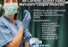 La secretaría de Salud de Coronel Suárez llama a cubrir cargos médicos
