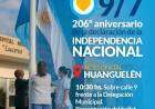 Conmemoración por el 206° aniversario de la declaración de la Independencia: Ceremonia Oficial en Huanguelén