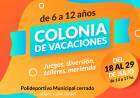 Todo listo para la colonia de vacaciones municipal en el receso escolar de invierno