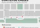 Actividades por el 6 de Agosoto - cortes de calles