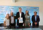 El Intendente de Coronel Suárez recibió a la delegación alemana de Schwabach