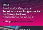 CREUS: Pre-inscripción para la Tecnicatura en Programación de Computadoras dependiente de la UNLZ