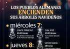 Los Pueblos Alemanes encienden sus árboles navideños