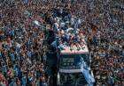 Festejos de la Selección Argentina: salida en helicóptero y despedida de los jugadores