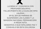 La Escuela Agropecuaria suspendió las clases este miércoles por el fallecimiento de una Auxiliar