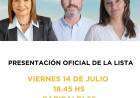 Presentación de lista de Ricardo Salvi