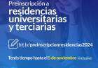 Están abiertas las preinscripciones a residencias universitarias y terciarias