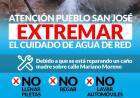 ATENCIÓN: Corte de agua en Pueblo San José