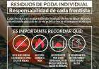 Residuos de poda del arbolado urbano: responsabilidad del frentista