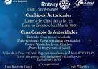 Cena cambio autoridades del Rotary Club Coronel Suárez
