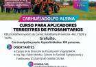 Dictarán un curso para aplicadores terrestres de fitosanitarios en Adolfo Alsina