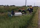 Vuelco en la avenida Alemanes del Volga