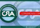 Comunicado de CRA. "Mantener la presión fiscal al campo, la nueva idea de IERAL"