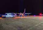 El balizamiento del aeródromo suarense posibilitó un nuevo vuelo sanitario durante la madrugada