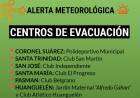 ATENCIÓN Centros de evacuación habilitados 