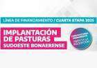 Línea de Financiamiento para Implantación de Pasturas en el Sudoeste Bonaerense 2025