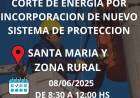 Corte de energía por incorporación de nuevo sistema de protección