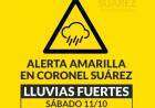 Anuncian un alerta meteorológica para el sábado 