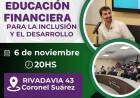 Charla abierta sobre Educación Financiera para la Inclusión y el Desarrollo
