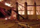 Fue a la comisaría a denunciar que su nieto prendió fuego la iglesia