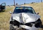 Se durmió al volante y chocó una columna