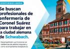 Se buscan profesionales de enfermería de Coronel Suárez para trabajar en Schwabach – Nuevo proyecto en el marco de la ciudad hermanada