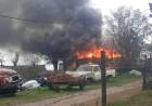 Incendio en una vivienda de Santa María